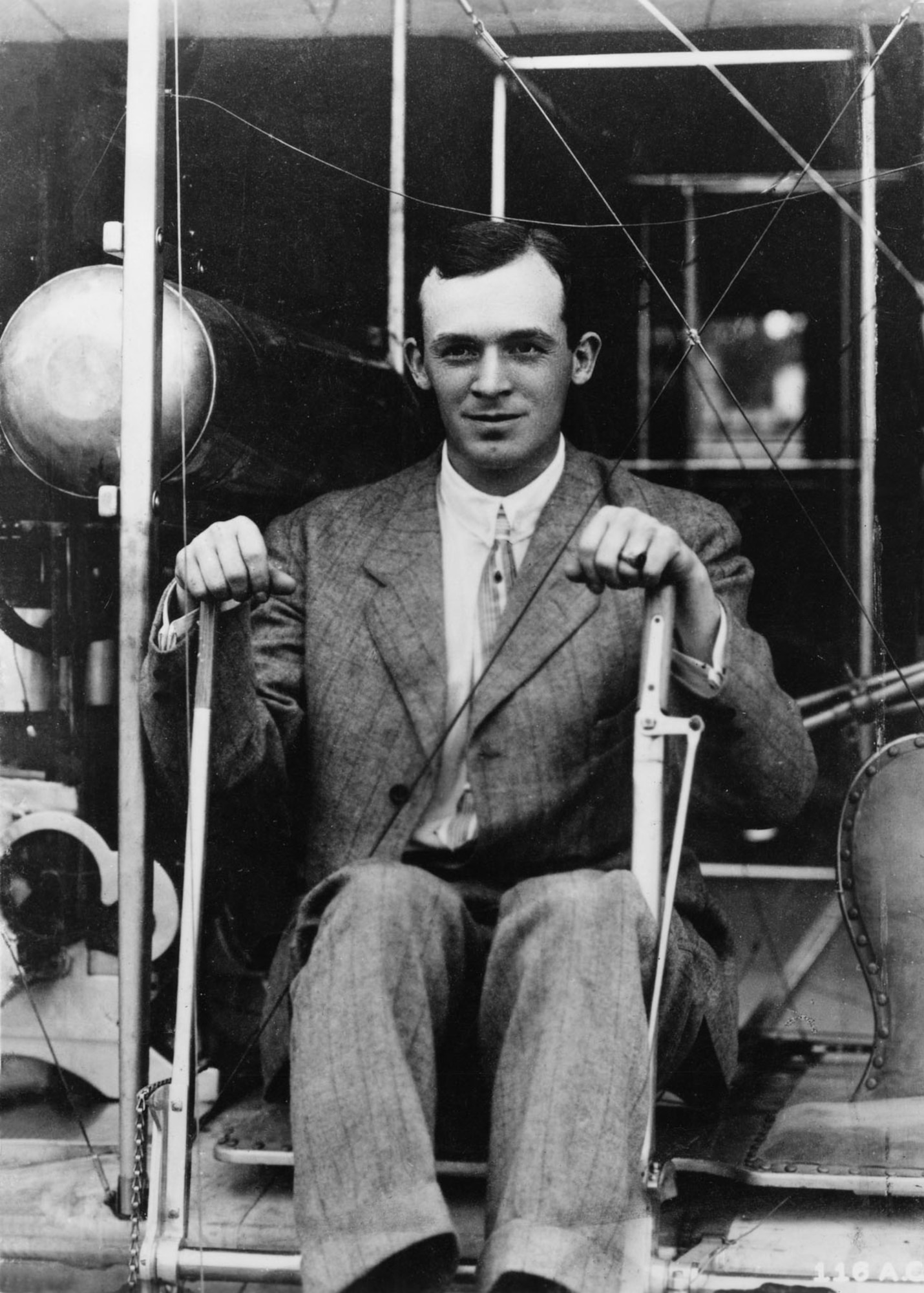 Lt. Henry H. Arnold at the Wright School, Dayton, Ohio, in May 1911. (U.S. Air Force photo)