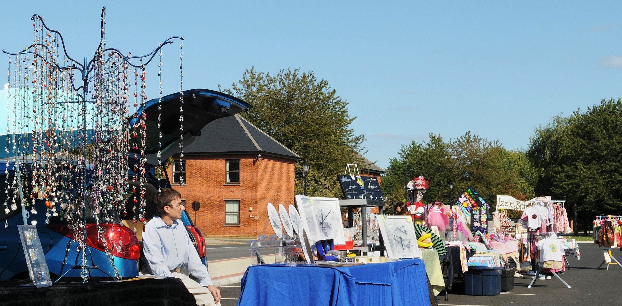 RAF MILDENHALL, England -- Local vendors sell their homemade crafts at the RAF Mildenhall Car Show 2009 Sept. 12. The show included a car boot sale, vehicle displays and a magician performance. (U.S. Air Force photo/Senior Airman Thomas Trower) 