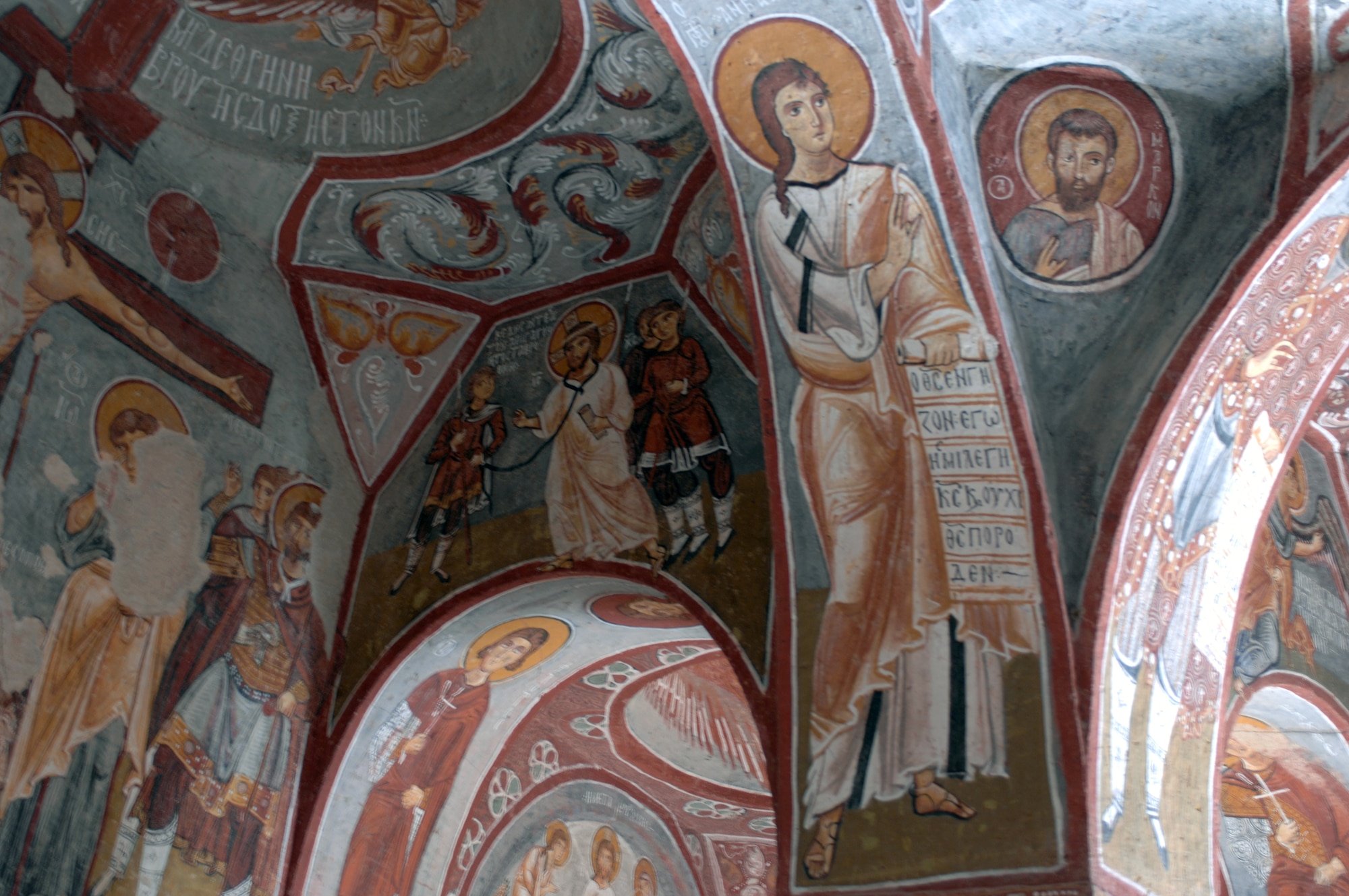 A frescoe fills the wall of a church at the Open Air Museum in Goreme, Turkey. The museum has 11 rock-cut churches with many frescoes dating to the 10th-12th centuries.(U.S. Air Force photo/Staff Sgt. Lauren Padden)
