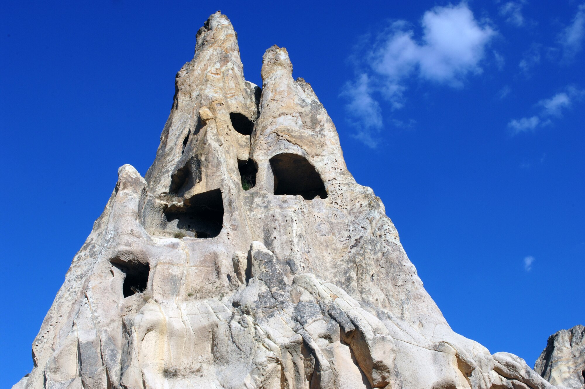 Rooms carved into the rock at the Open Air Museum are examples of the different communities in Goreme, Turkey. The museum has 11 rock-cut churches with frescoes dating to the 10th-12th centuries. (U.S. Air Force photo/Staff Sgt. Lauren Padden)

