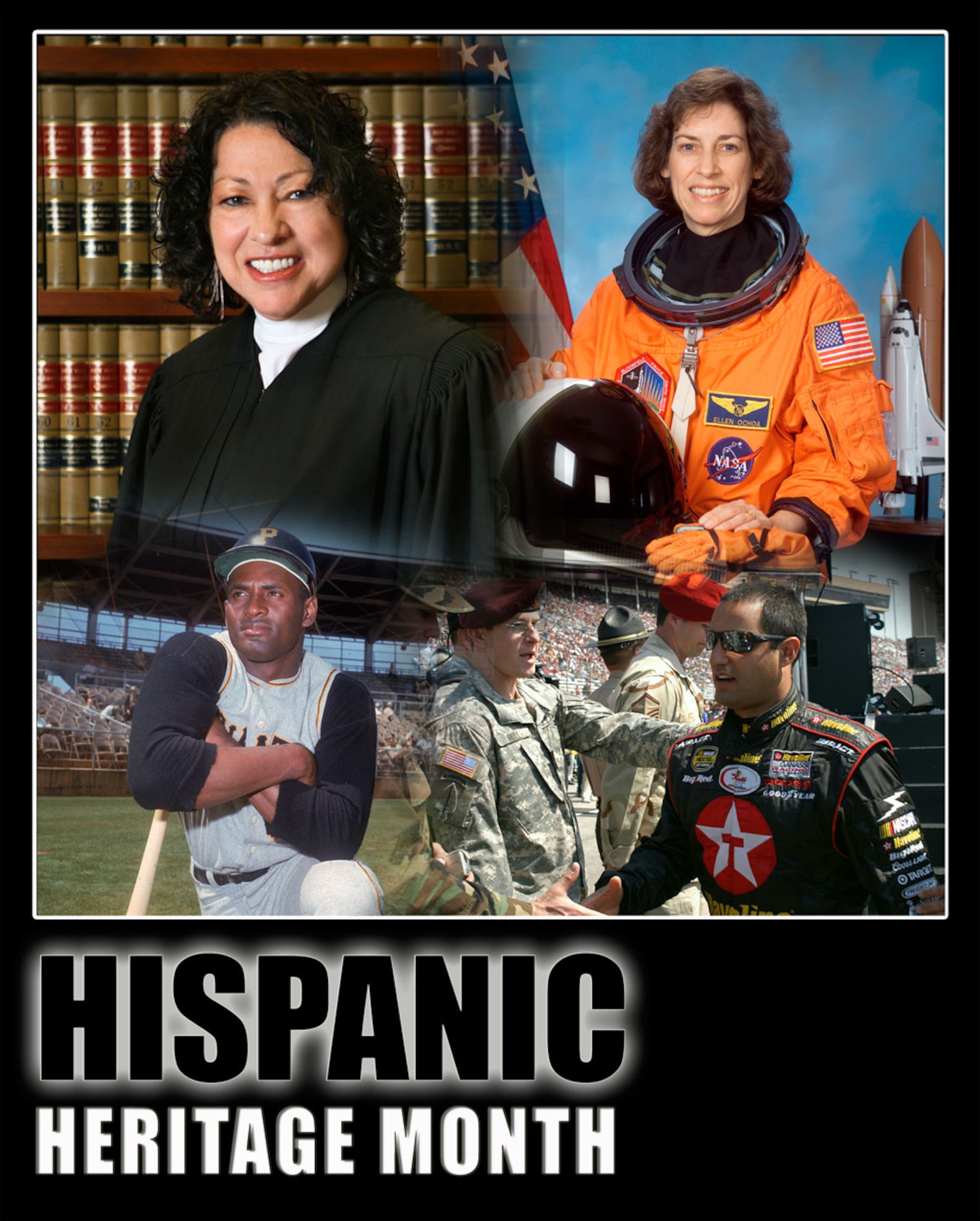 Celebrate the contributions of Hispanic Americans during Hispanic Heritage Month Sept. 15 - Oct. 15. (U.S. Air Force graphic/Travon Dennis)