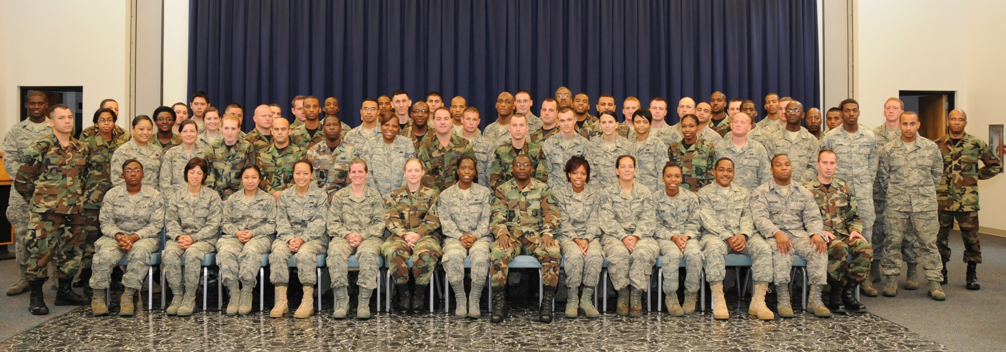 Approximately 80 junior enlisted servicemembers from the 512th Airlift Wing attended the 2009 Airman's Weekend held during the September Unit Training Assembly in the Landing's Club here. During the event, the Airmen learned about career-related items like building resumes, writing enlisted performance report bullets and professional military education. (U.S. Air Force photo/Staff Sgt. Steve Lewis)