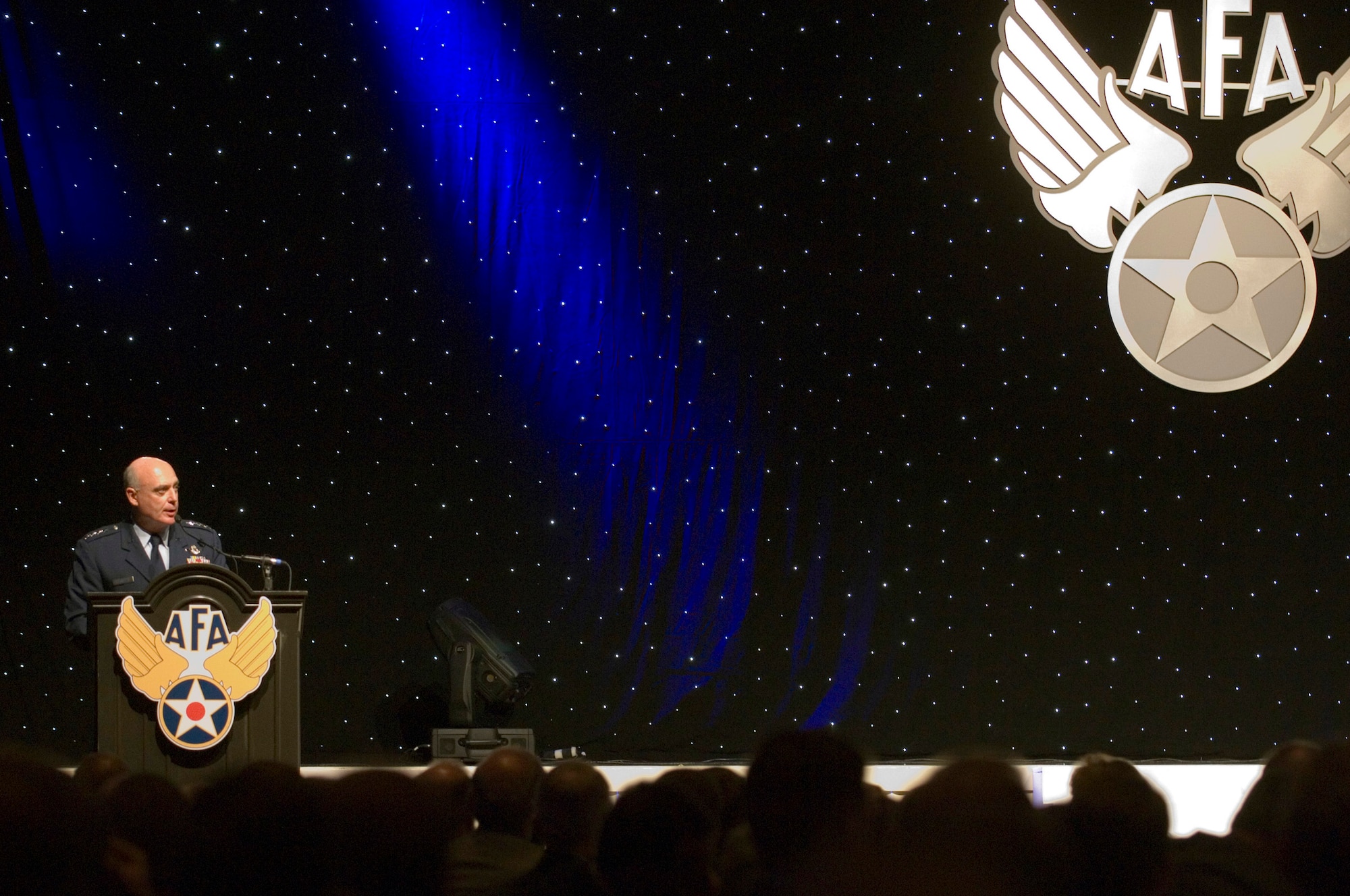 Vice Chief of Staff Gen. Carrol H. "Howie" Chandler speaks during the 2009 Outstanding Airmen of the Year dinner Sept. 14, 2009, at the Gaylord National Hotel and Convention Center, National Harbor, Md. (U.S. Air Force photo/Staff Sgt. Desiree N. Palacios)