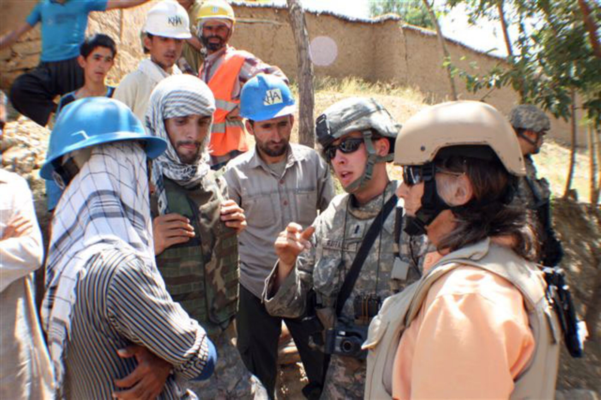 First Lt. Anthony Raffaele is deployed with the Kapisa/Parawan Provincial Reconstruction Team in Afghanistan. The team is there building schools and streets in order to help empower Afghans and encourage them to separate from insurgents. Lieutenant Raffaele is assigned to the 90th Civil Engineer Squadron at F.E. Warren Air Force Base, Wyo. (U.S. Army photo) 