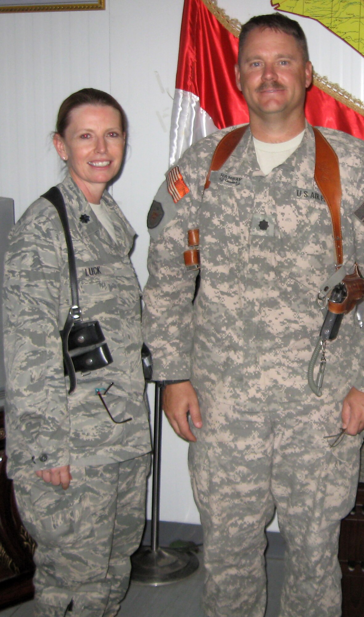 Lieutenant Colonels Abbie Luck and Steven Ramsay