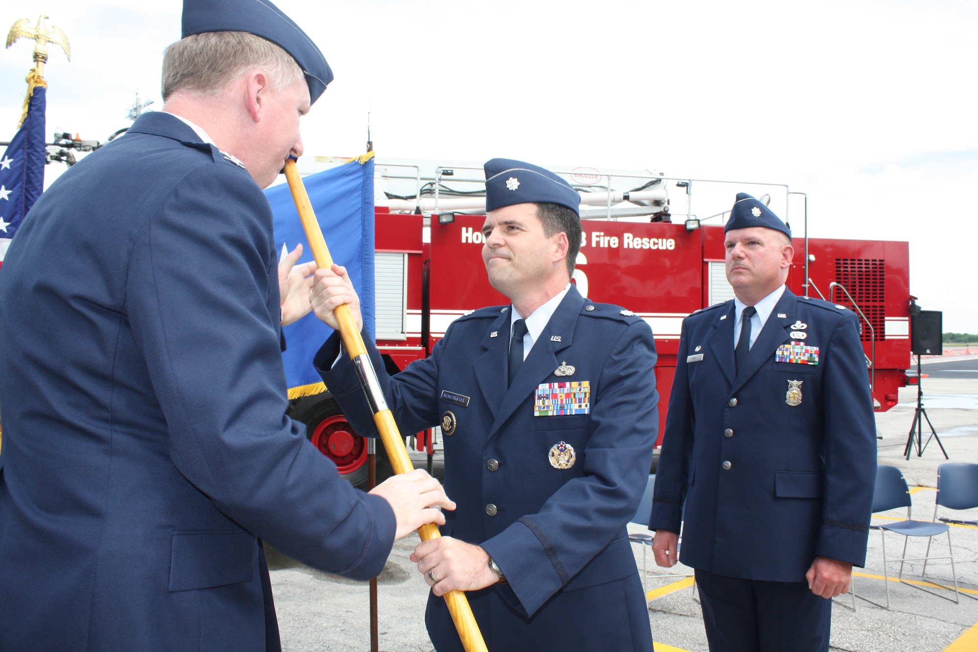 Lt.Col. Theodore Munchmeyer assumed command of the Civil Engineering Squadron on Sunday, Sept. 13. (U.S. Air Force photo/Senior Airman Katie Spencer)