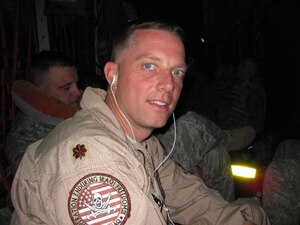 Maj. Ryan Krietsch is deloyed to Balad Air Base, Iraq.
