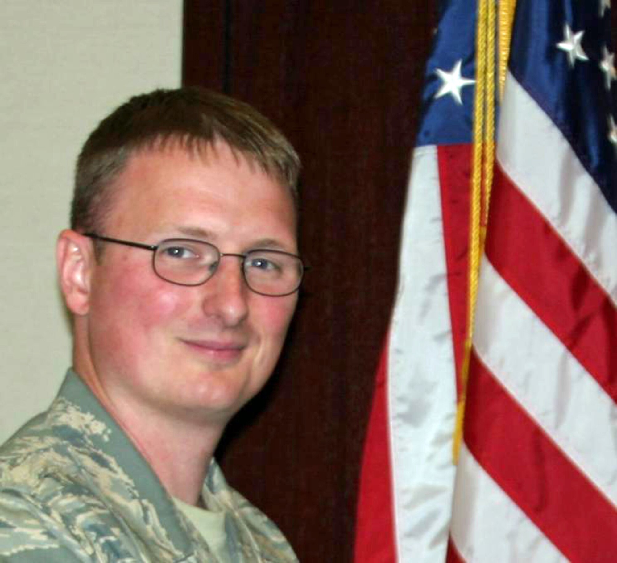 Tech. Sgt. Ken Lewis was selected for this week's First Knight award. This award is designed to recognize outstanding Airmen for the work they do every day. (Air Force photo)