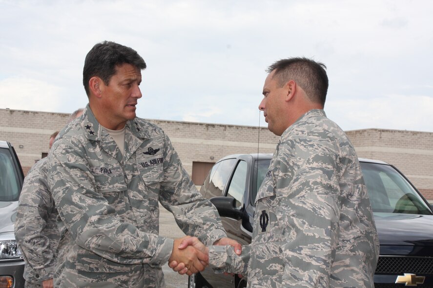 Commander of the 10th Air Force, Maj. Gen. Frank Padilla, visited Homeatead Air Reserve Base on Sept. 12-13. 