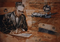 Years after Mitchell's death, his dream of an independent USAF came true when President Truman signed the National Security Act.