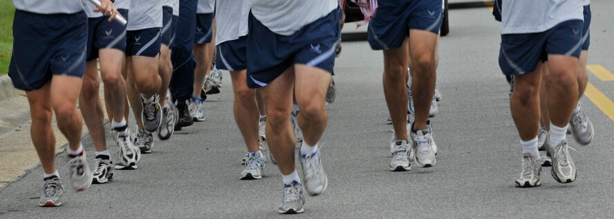 MOODY AIR FORCE BASE, Ga. -- Members of the 23rd Wing participate in the Tiger-thon run here Sept. 18. The event is a 23-mile run that begins on Moody and will travel throughout Valdosta, Ga. (U.S. Air Force photo by Senior Airman Schelli Jones)