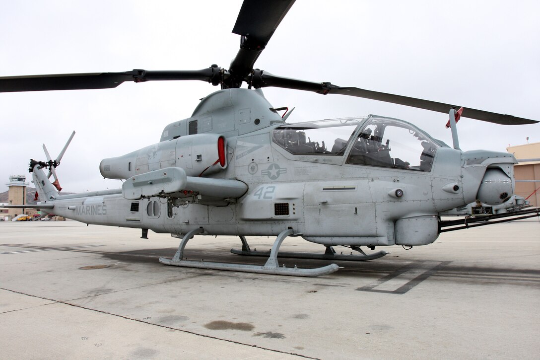 Marine Light Attack Helicopter Squadron 367 received three new AH-1Z Cobra helicopters at Marine Corps Base Camp Pendleton in September.  The new aircraft, an upgrade to the AH-1W, is scheduled to debut at a Marine Expeditionary Unit deployment next fall.