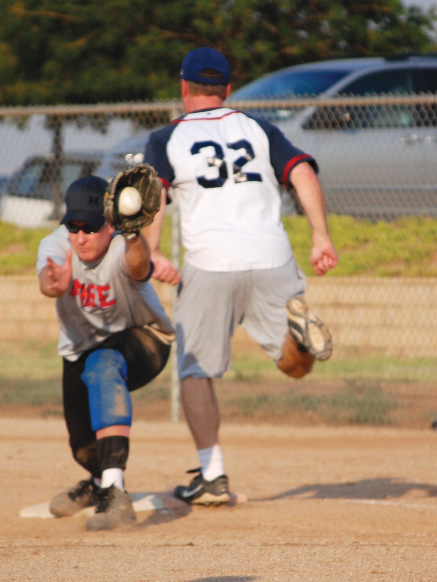 Security Forces beat Fire Department 10 to 9