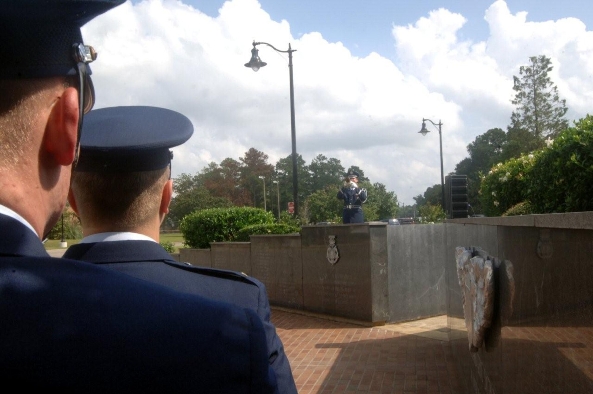Members of the Columbus Air Force Base Honor Guard take part in the base's 2009 POW/MIA Ceremony and Retreat September 18. (U.S. Air Force photo/Sonic Johnson).