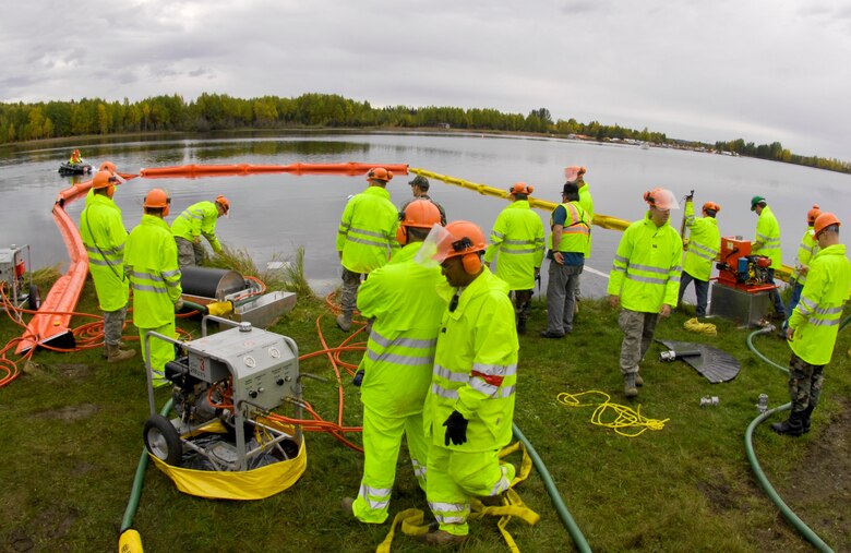 Fall Spill Drill 611th CES practices hazardous spill situation > Joint