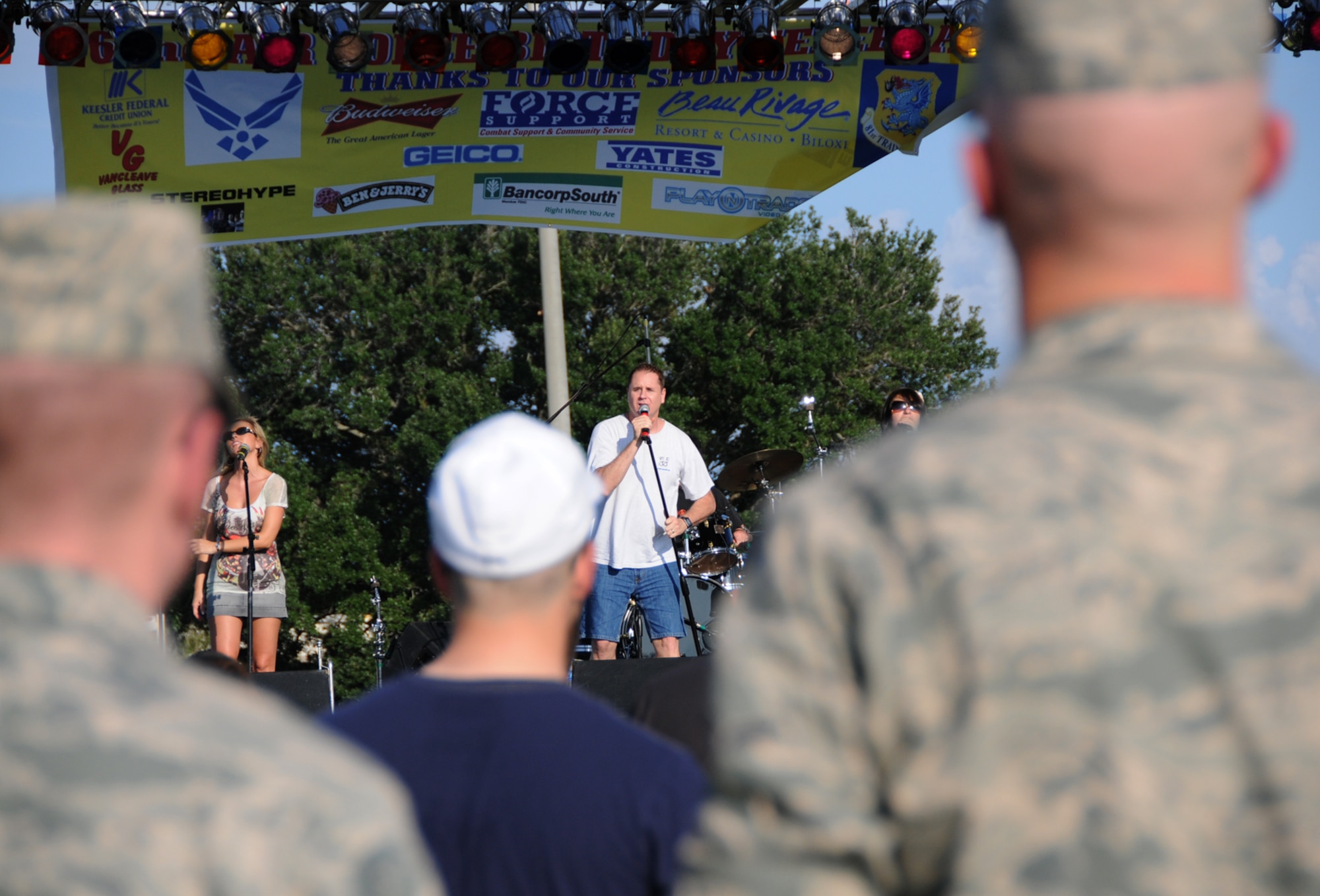 Isis was the first of four bands to entertain the crowd.  Other performances featured Wes Loper, Eleven and Stereohype.  (U.S. Air Force photo by Kemberly Groue)