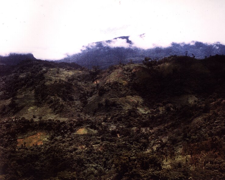 HANSCOM AIR FORCE BASE, Mass. - This photo of the Vietnamese terrain near the 38th parallel and the demilitarized zone, taken between 2000 and 2001, shows the area where Capt. Pete Cleary’s F-4 Phantom II crashed and his remains were eventually recovered. (Courtesy photo)