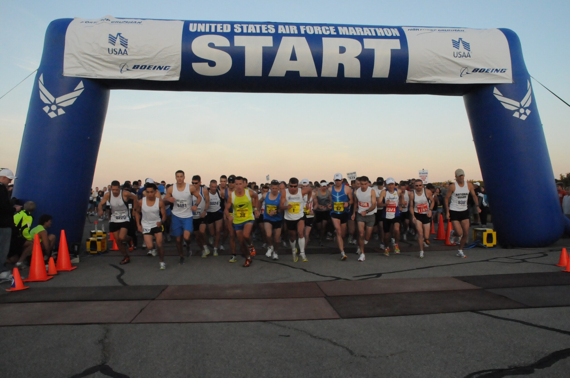 Six Keesler athletes were among nearly 10,000 marathon runners in last weekend’s event.  (Air Force photo)