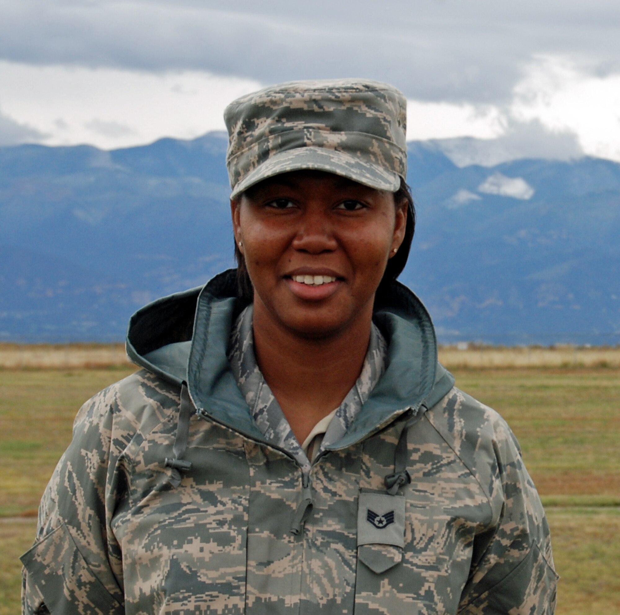 PETERSON AIR FORCE BASE, Colo. -- Staff Sgt. Twana Borel was selected for this week's First Knight award. This award is designed to recognize outstanding Airmen each week for the work they do every day. (Air Force photo by Tech. Sgt. Ray Bowden) 
