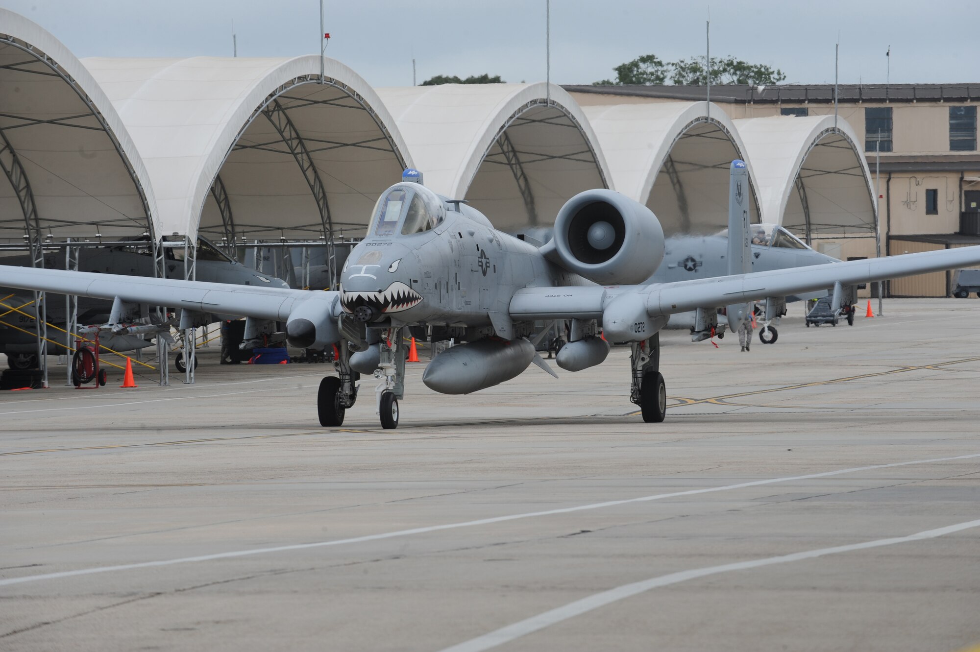 MOODY AIR FORCE BASE, Ga. -- An A-10C Thunderbolt II prepares for take-off during the Phase I Operational Readiness Inspection here Sept. 22. During the inspection, the wing is tested on its ability for rapid deployment of personnel, equipment and assets. (U.S. Air Force photo by Staff Sgt. Elizabeth Rissmiller)