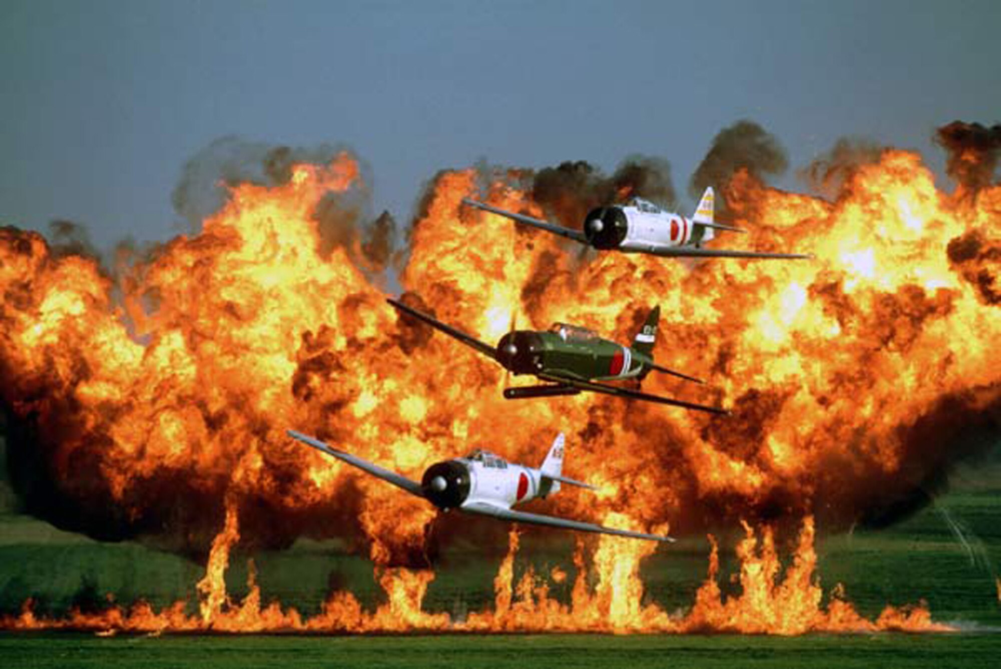 "Tora, Tora, Tora" performs a reanactment of the bombing of Pearl Harbor. "Tora, Tora, Tora" will conclude this year's Open House and Air Show Oct. 17. (Courtesy photo) 
