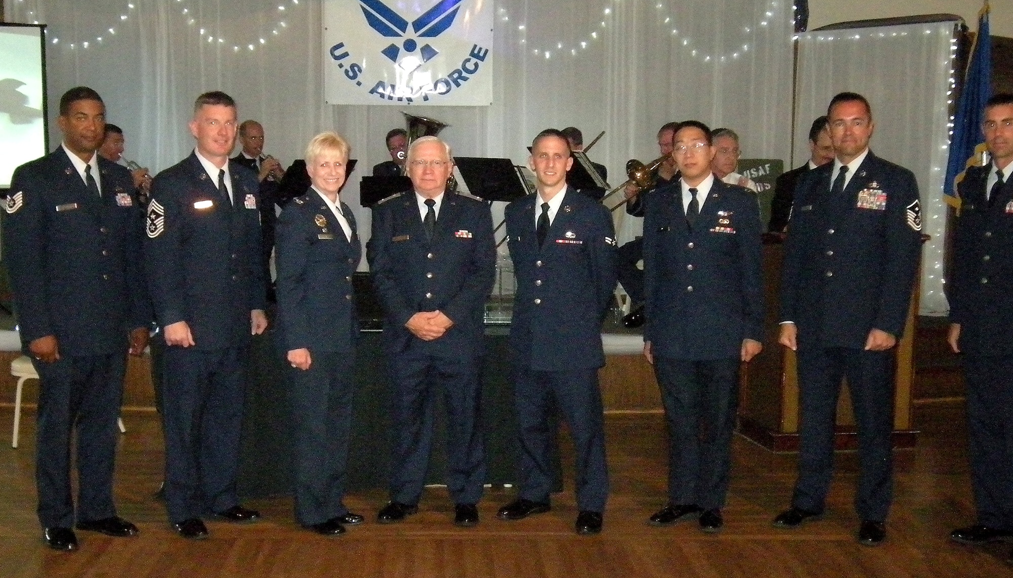 Airmen were recognized for their service during the American Legion Post 291's Air Force 62nd Anniversary celebration at Newport Harbor, Sept. 19.  (Photo by LaGina D. Jackson)