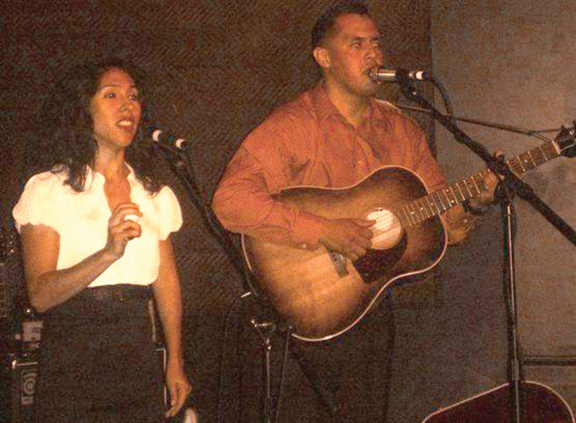 Singers -- Isela Salgado and Tech. Sgt. Erasmo M. Salgado
