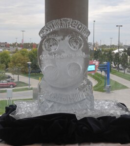 Ice sculpture made for the 2009 U.S. Strategic Command Birthday Ball, held at Hilton Omaha 25 Sep.