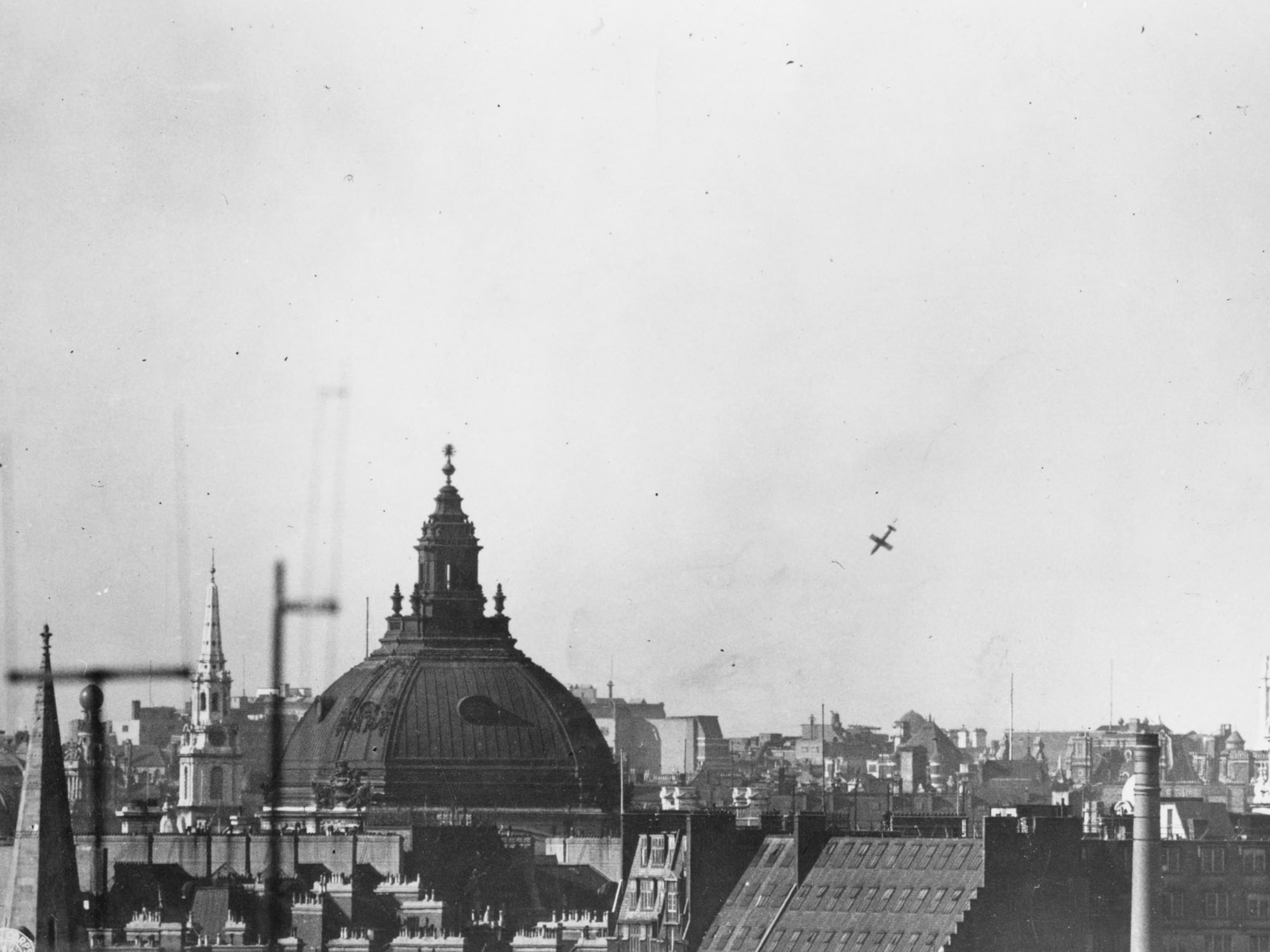 This V-1 made it through air defenses and fell on London. (U.S. Air Force photo)