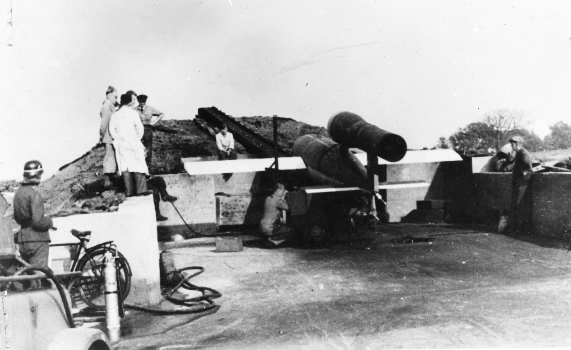 A V-1 ready for launching. (U.S. Air Force photo)