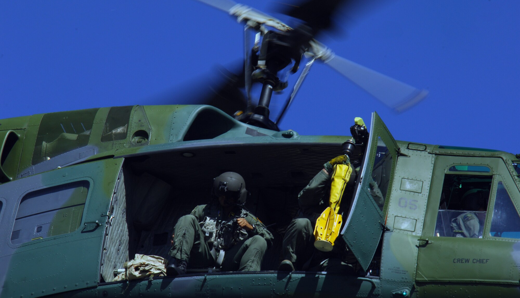 MINOT AIR FORCE BASE, N.D. -- Members of the 54th Helicopter Squadron participated in 91st Missile Wing operations competition here Sept. 24. The purpose was to demonstrate daily tasks performed by crew members of the UH-1N Helicopter in a friendly competitive environment. (U.S. Air Force photo by Senior Airman Michael Veloz)