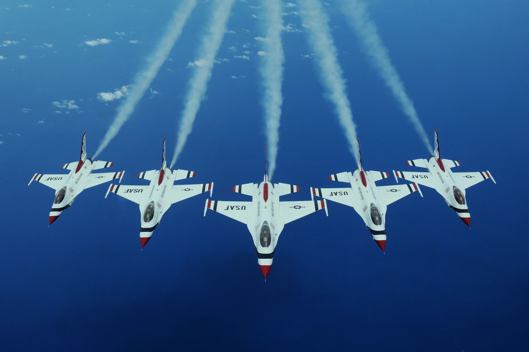 U.S. Air Force Thunderbirds make their way to Townsville, Australia, Sept. 21, for a weekend performance. (U.S. Air Force photo/Staff Sgt. Kristi Machado)