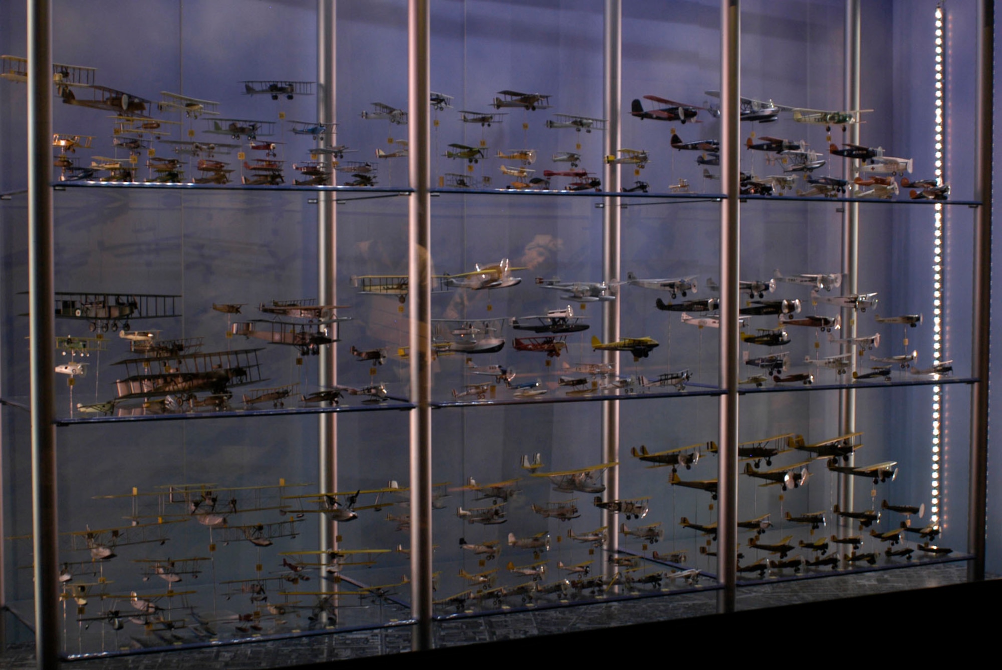 DAYTON, Ohio - Models from the Eugene W. Kettering Model Aircraft Collection on display at the National Museum of the U.S. Air Force. (U.S. Air Force photo)