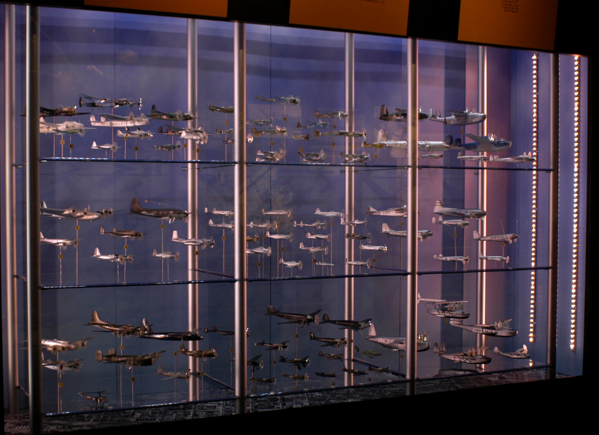 DAYTON, Ohio - Models from the Eugene W. Kettering Model Aircraft Collection on display at the National Museum of the U.S. Air Force. (U.S. Air Force photo)