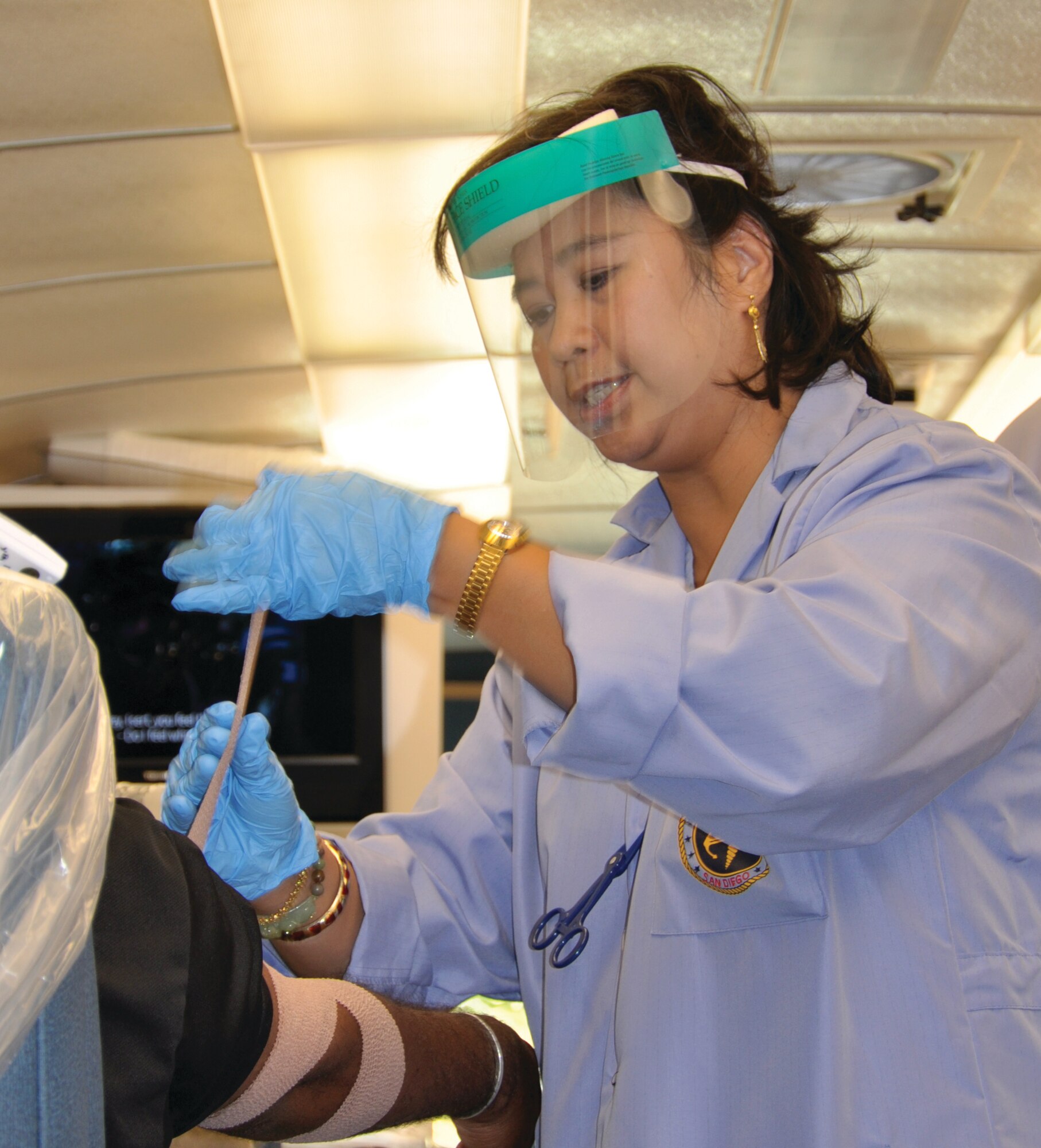 More 100 donors gave blood during the Armed Services Blood Program (ASBP) drive held at March ARB Sep. 19. (U.S. Air Force photo by Capt. Ashley Norris)