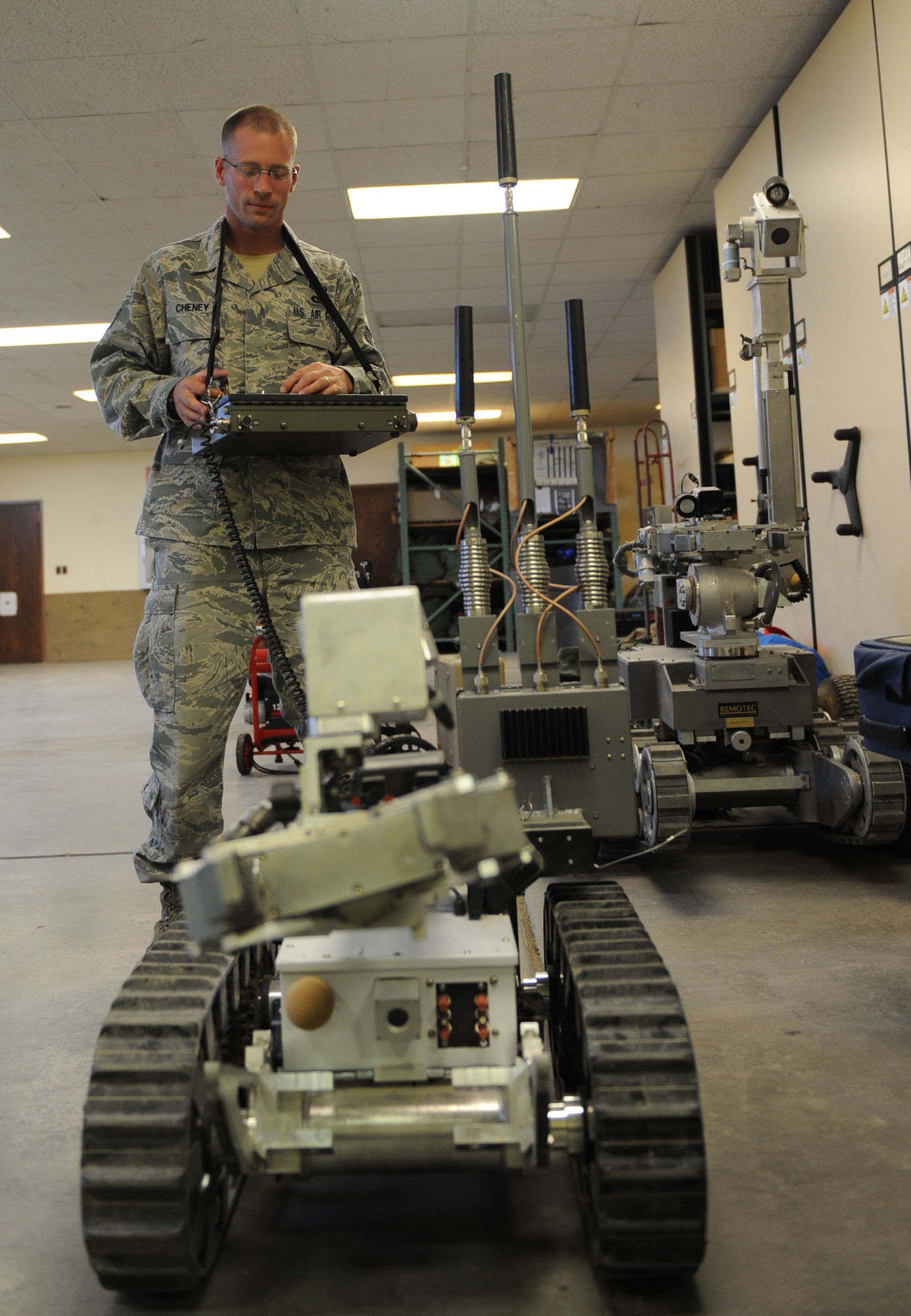 MOUNTAIN HOME AIR FORCE BASE, Idaho - Staff Sgt. Noah Cheney serves as a 366th Civil Engineer Squadron explosive ordnance disposal journeyman. (U.S. Air Force photo by Airman 1st Class Renishia Richardson)
