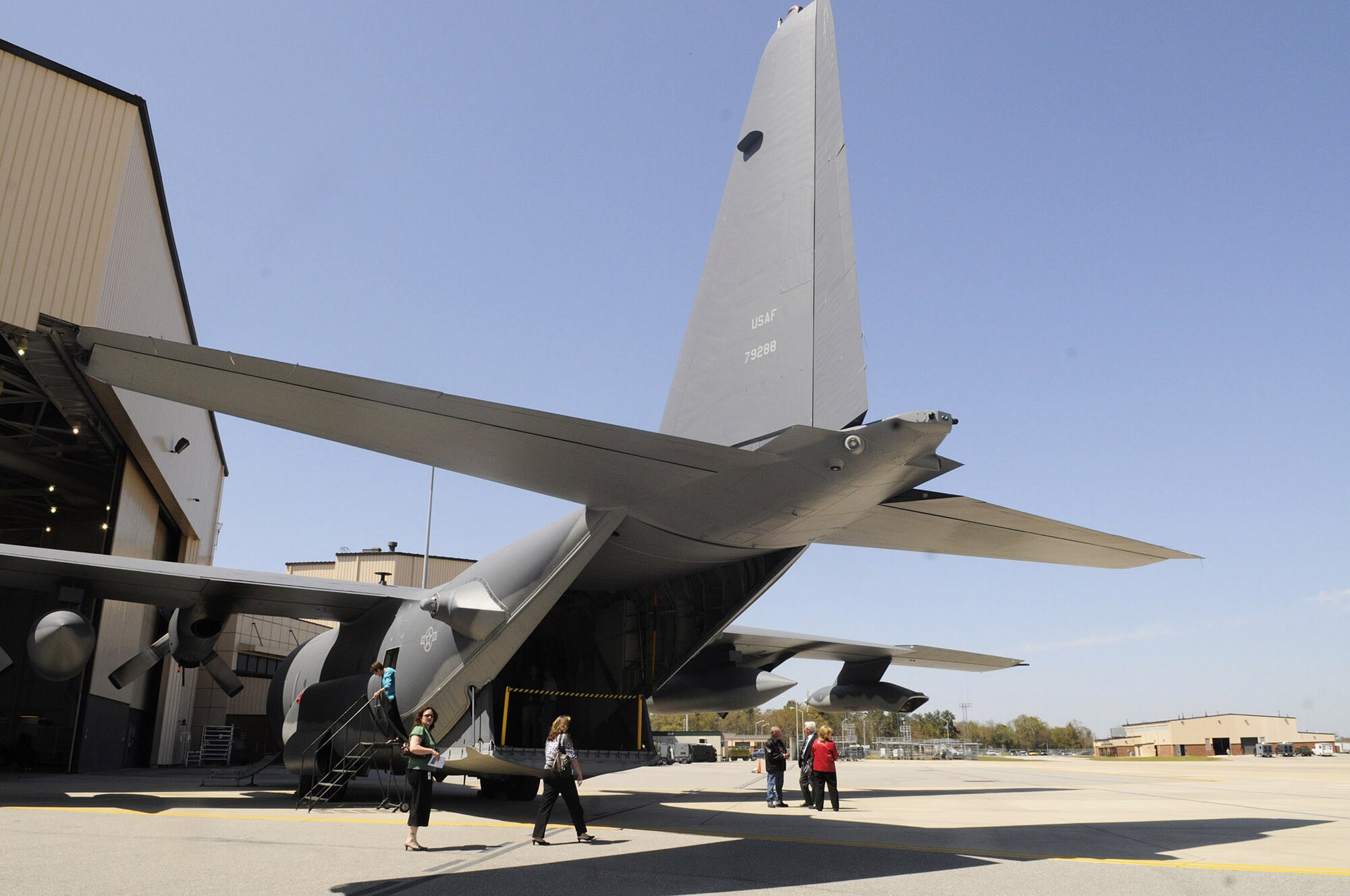 People tour the MC-130W after the ceremony. U. S. Air Force photo by Sue Sapp