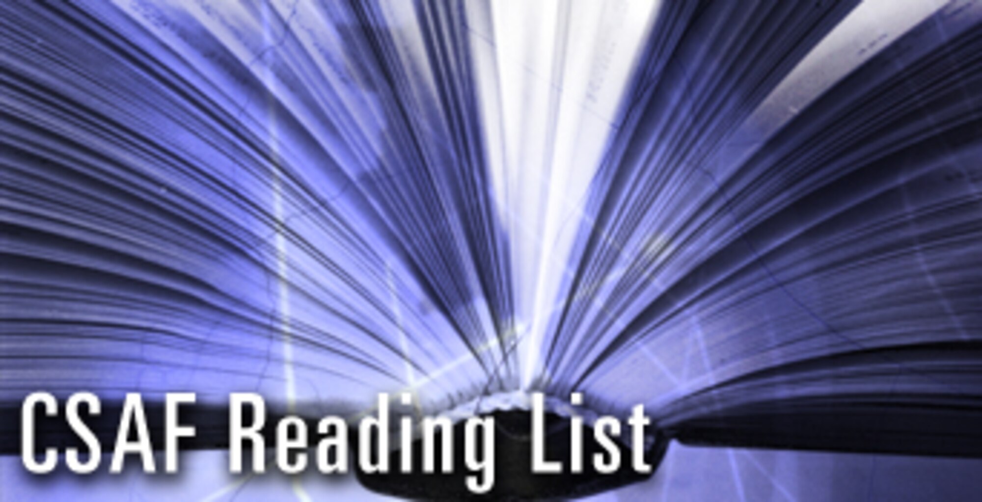 Continued education is a crucial part of being a professional warrior. The books selected for the 2010 reading list offer a perspective to tackle the challenges of today and tomorrow. (U.S. Air Force illustration) 
