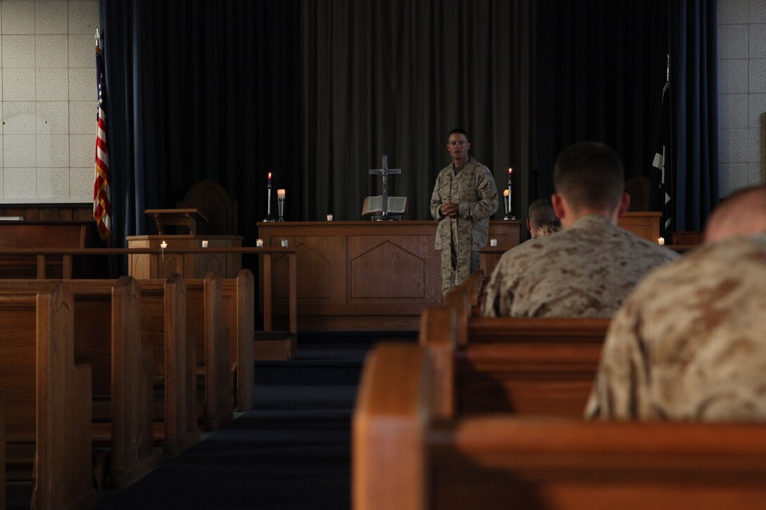 Jewish, Roman Catholic and Prostetant holiday services were held for 26th Marine Expeditionary Unit Marines and Sailors during pre-deployment training aboard Fort Pickett, Va., during the Easter weekend. The 26th MEU will conclude its training at Fort Pickett April 7.