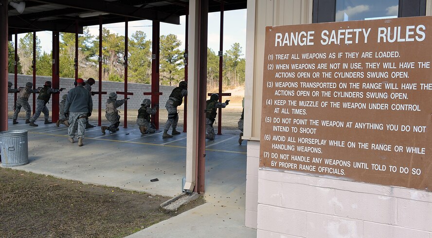 MOODY AIR FORCE BASE, Ga. -- The Combat Arms Training and Maintenance range will have new hours of operation starting April 5 due to construction on a new partially-enclosed firing range. The CATM site will start holding classes Monday through Thursday and allow groups to fire on Fridays. (U.S. Air Force photo by Airman 1st Class Joshua Green/RELEASED)