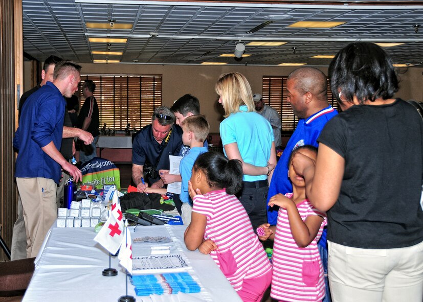 Members of the 914th and 107th Airlift Wings and their families participate in the Children?s Easter Egg Hunt at the Niagara Falls Air Reserve Station, April 3, 2010, Niagara Falls NY. The egg hunt was held behind the Falcons Club where candy filled plastic eggs where hidden for the children to find. (U.S. Air Force photo by Staff Sgt. Joseph McKee)