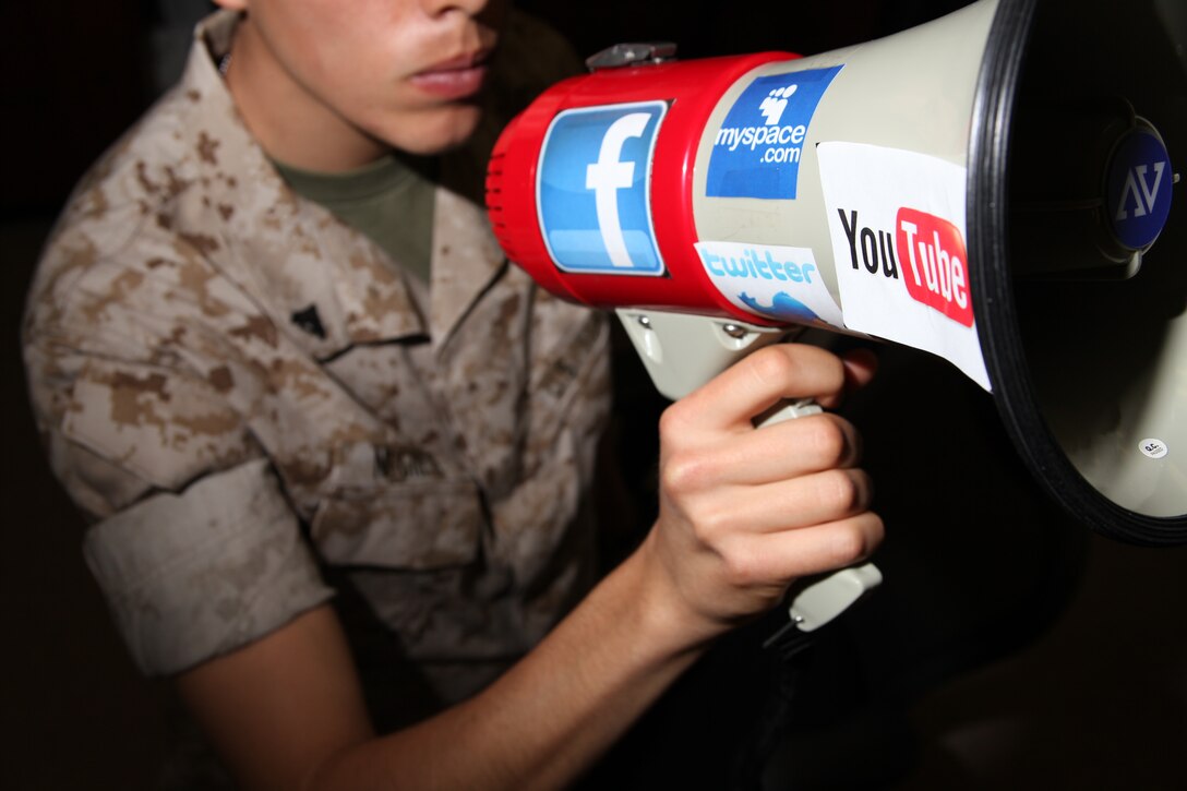 Social media sites like Facebook and MySpace are creating a new sounding board for Marines to share thoughts and ideas with the online community. Marine Administrative Message 181/10, published March 29, charges Marines of all ranks to uphold a positive image of the Marine Corps anytime they are online.