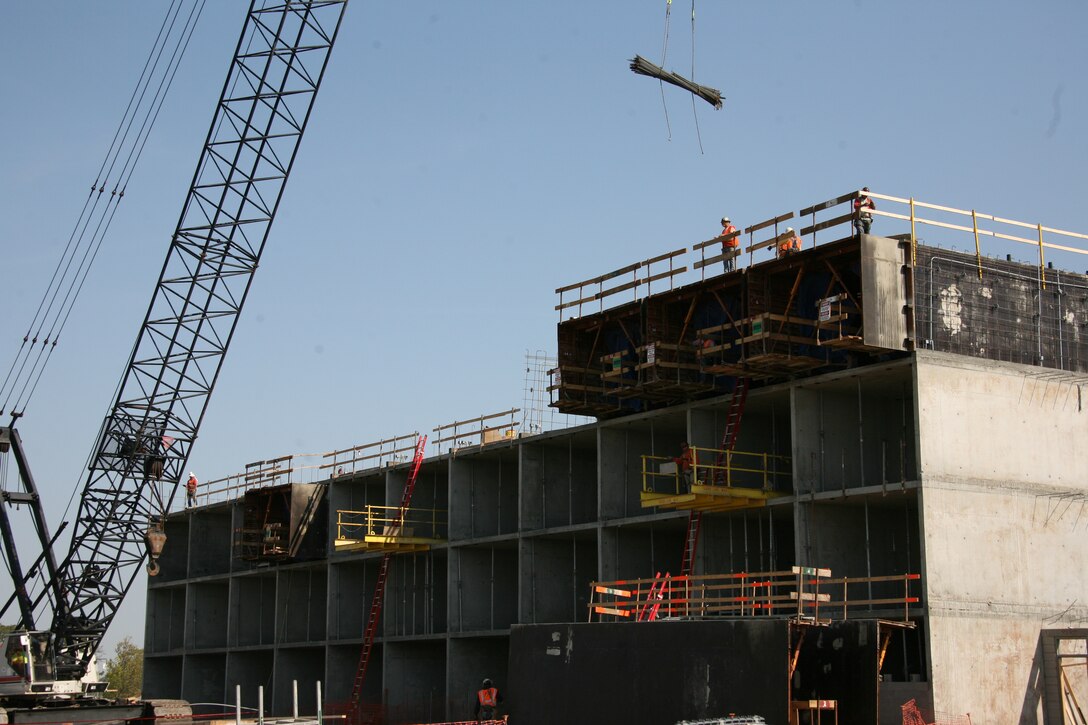 Two new bachelor enlisted quarters are under construction adjacent to the air station’s mess hall, and are expected to be completed by spring 2011. The new barracks will be four levels, and will house more than 300 Marines.