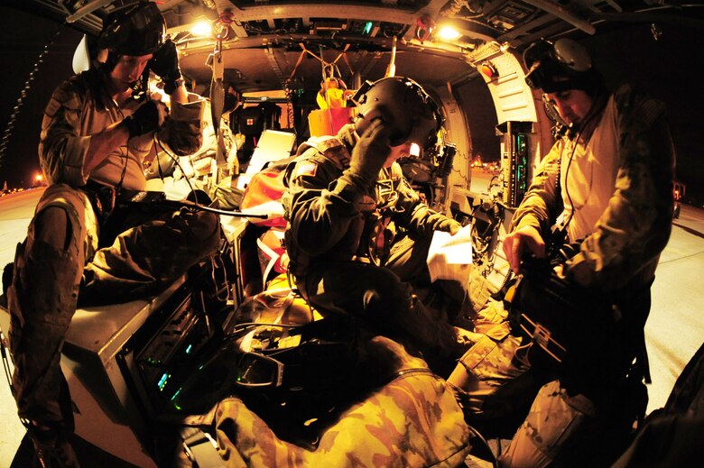 PATRICK AIR FORCE BASE, Fla. -  The Reservists of the 920th Rescue Wing are directly involved with all shuttle launches to provide an array of live-saving duties in all types of situations. Here their skills are necessary to save an astronaut's life if there was an emergency and the astronaut had to bail out of the shuttle - over the land or sea.  The HH-60 Pave Hawk helicopters are outfitted like a flying ambulance complete with pararescuemen (PJs) and flight doctors. The PJs are trained to resuce in many different environments; water, mountain, desert, urban, etc. The reservists who work as maintainers and life support are just as essential in the rescue efforts - it is a combined team effort to be available and able to save lives. (U.S. Air Force photo/ Master Sgt. Rob Grande)