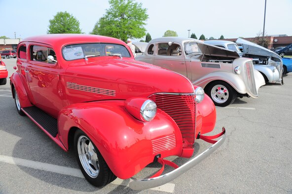 SHAW AIR FORCE BASE, S.C. -- A group of 1937 to 1939 Chevy Coupes are displayed side by side during the car show here April 3. The 2010 Shaw Car Show was sponsored by the Army and Air Force Exchange Service. (U.S Air Force photo/Senior Airman David Minor)
