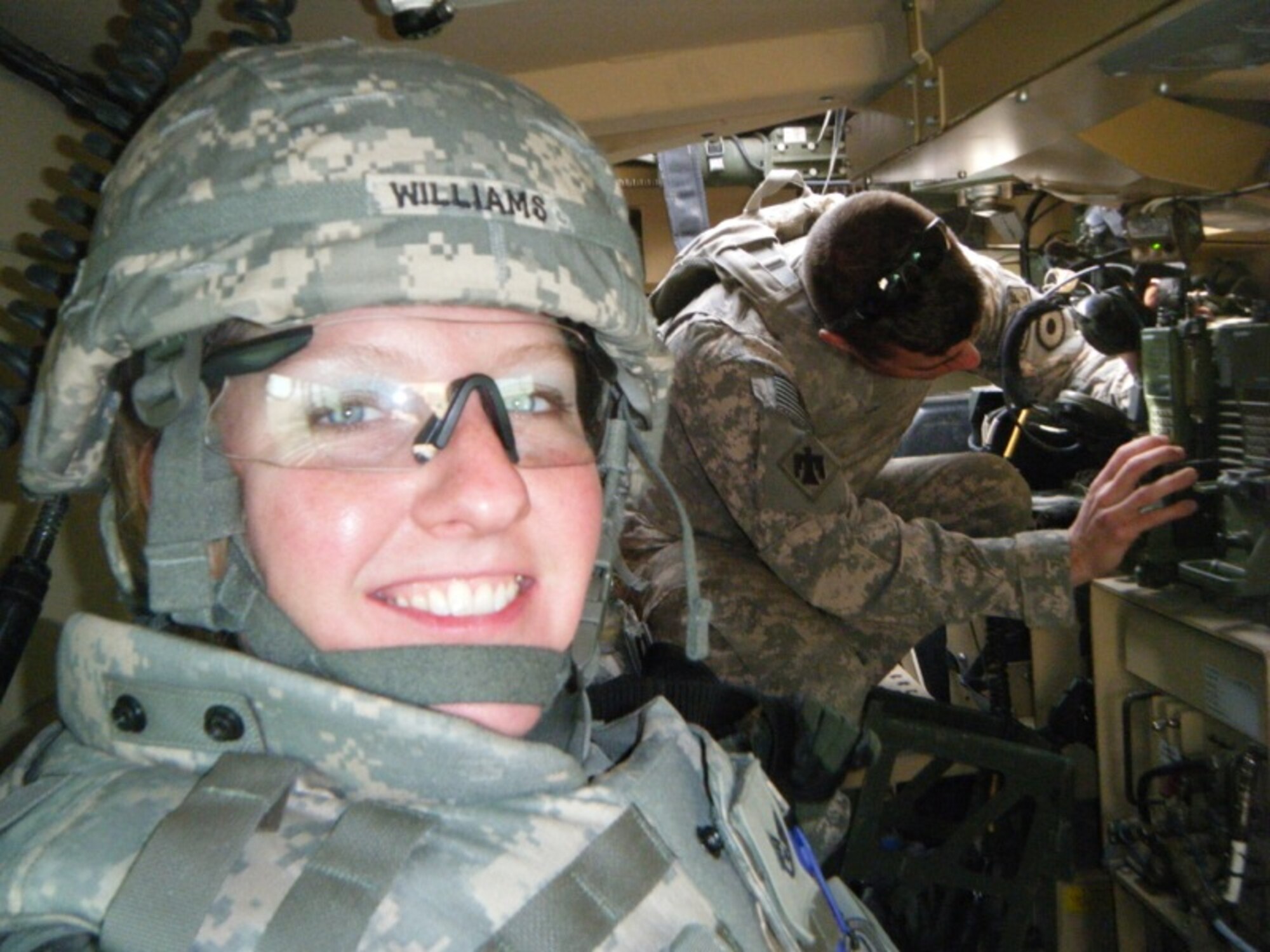 FORWARD OPERATING BASE MEHTAR LAM, Afghanistan -- Staff Sgt. Jessica Williams, 633d Medical Group Mental Health Flight, is currently deployed to Afghanistan, serving in combat stress care. She will return to Langley in June 2010.(Courtesy photo)
