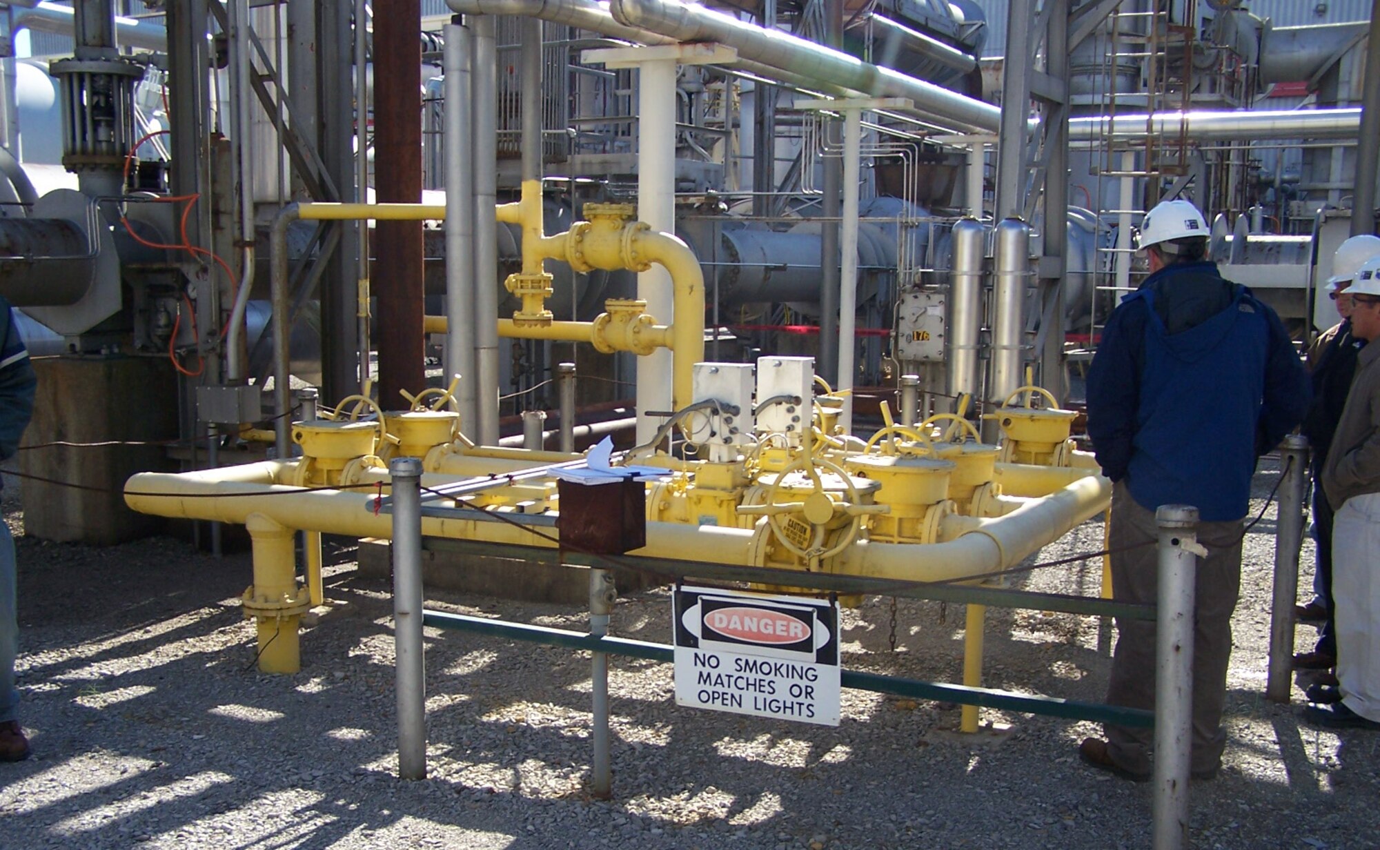 The current Engine Test Facility Natural Gas Manifold which is going to be replaced by Elk River Public Utility District as part of a privatizaton contract. (Photo provided)