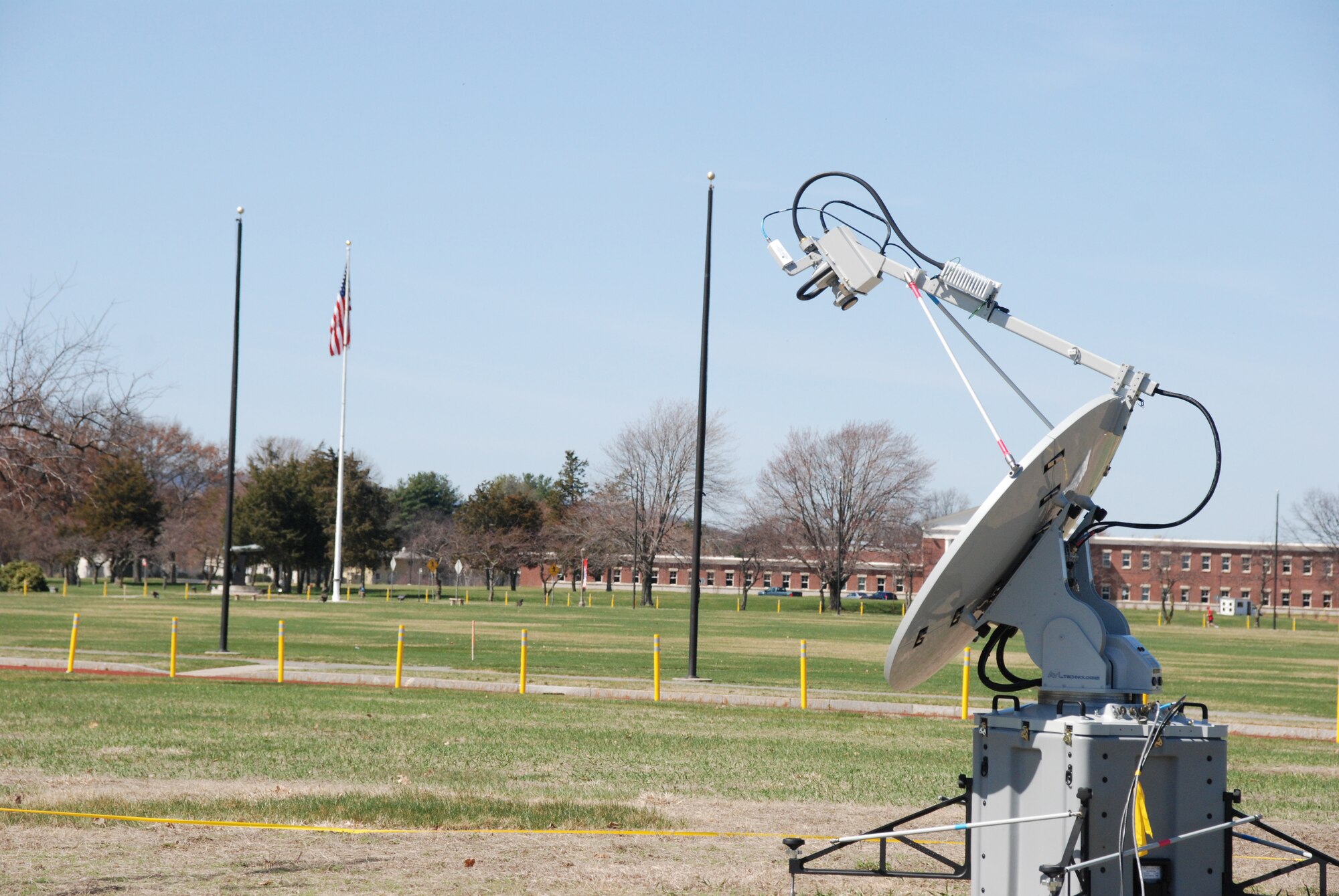 Members of the 439th Communications Squadron conduct an exercise with the Joint Incident Site Communications Capability system on Thursday, April 1. Westover is the first Air Force Reserve Command base to receive the JISCC 