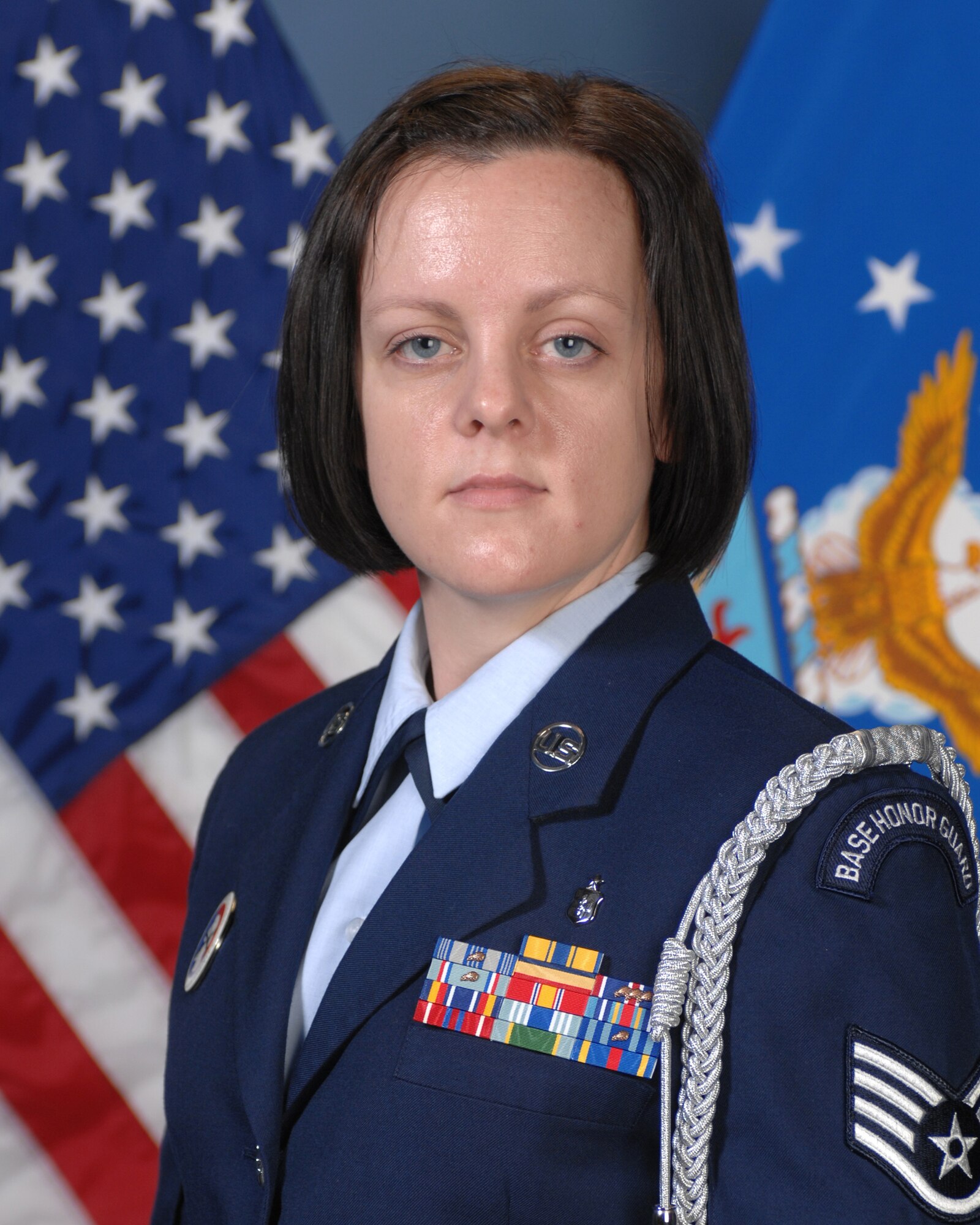 OFFUTT AIR FORCE BASE, Neb. -- Staff Sgt. Erica D. Larsen, assigned Shaw AFB, S.C., is one of 29 Airmen who will attend the 2010 Air Combat Command Outstanding Airmen of the Year Awards Banquet in Omaha, Neb., April 21. Sergeant Larsen is nominated for the Outstanding Honor Guard Program Manager of the Year Award. U.S. Air Force courtesy photo
