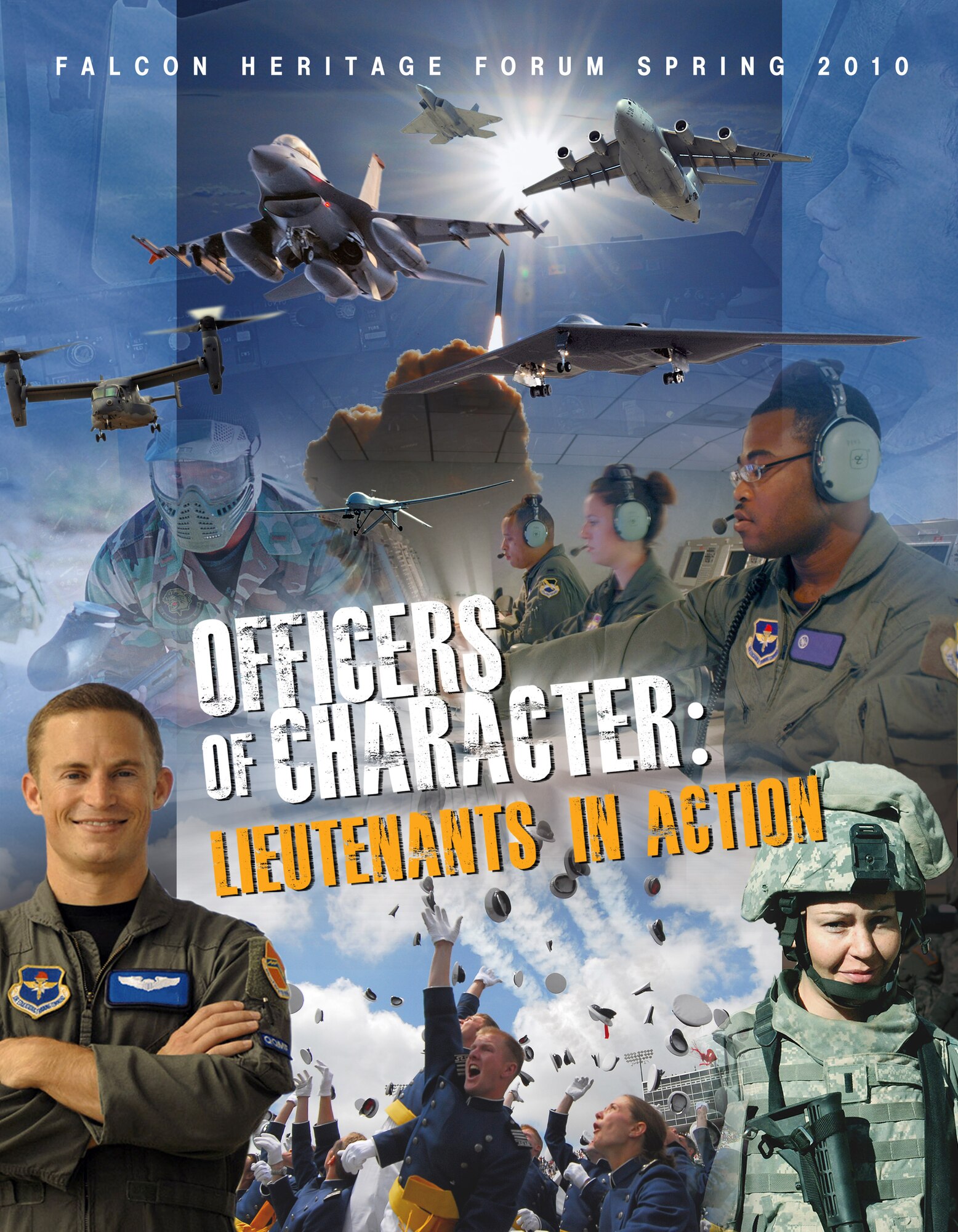 The Spring 2010 Falcon Heritage Forum features recent Air Force Academy graduates who have returned to the Academy to talk about their career experiences. (U.S. Air Force image)